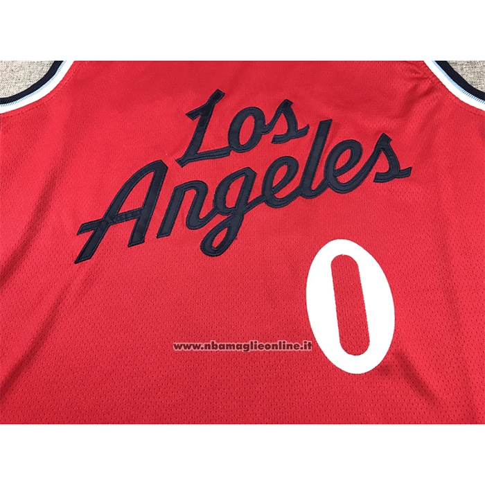 Maglia Los Angeles Clippers Russell Westbrook #0 Statement 2024-25 Rosso